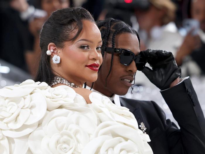 Rihanna Arrived Fashionably Late to the Met Gala—Her Red Lip Was Worth the Wait
