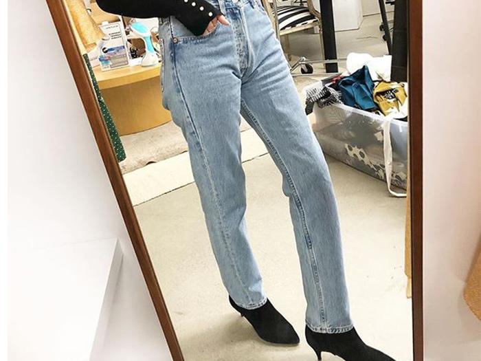 I Tried On 20 Pairs of Straight-Leg Jeans to Find the Best-Fitting Ones